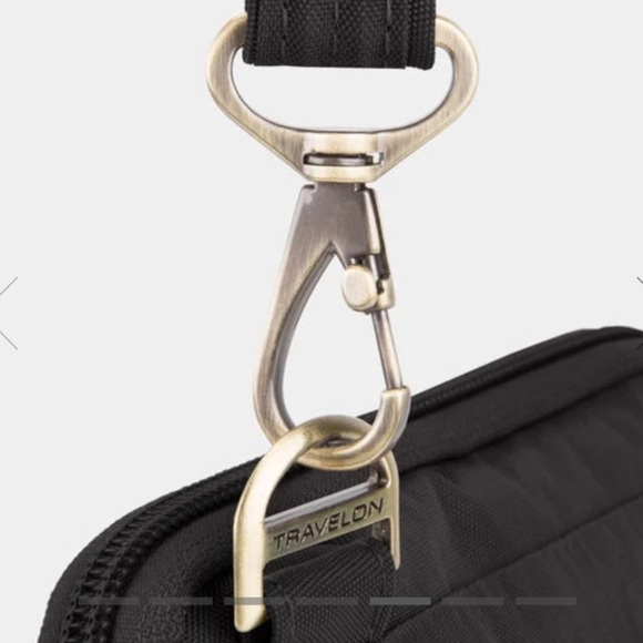 Travelon Anti-Theft Signature Quilted Slim Pouch Crossbody Purse - Picture 8 of 16